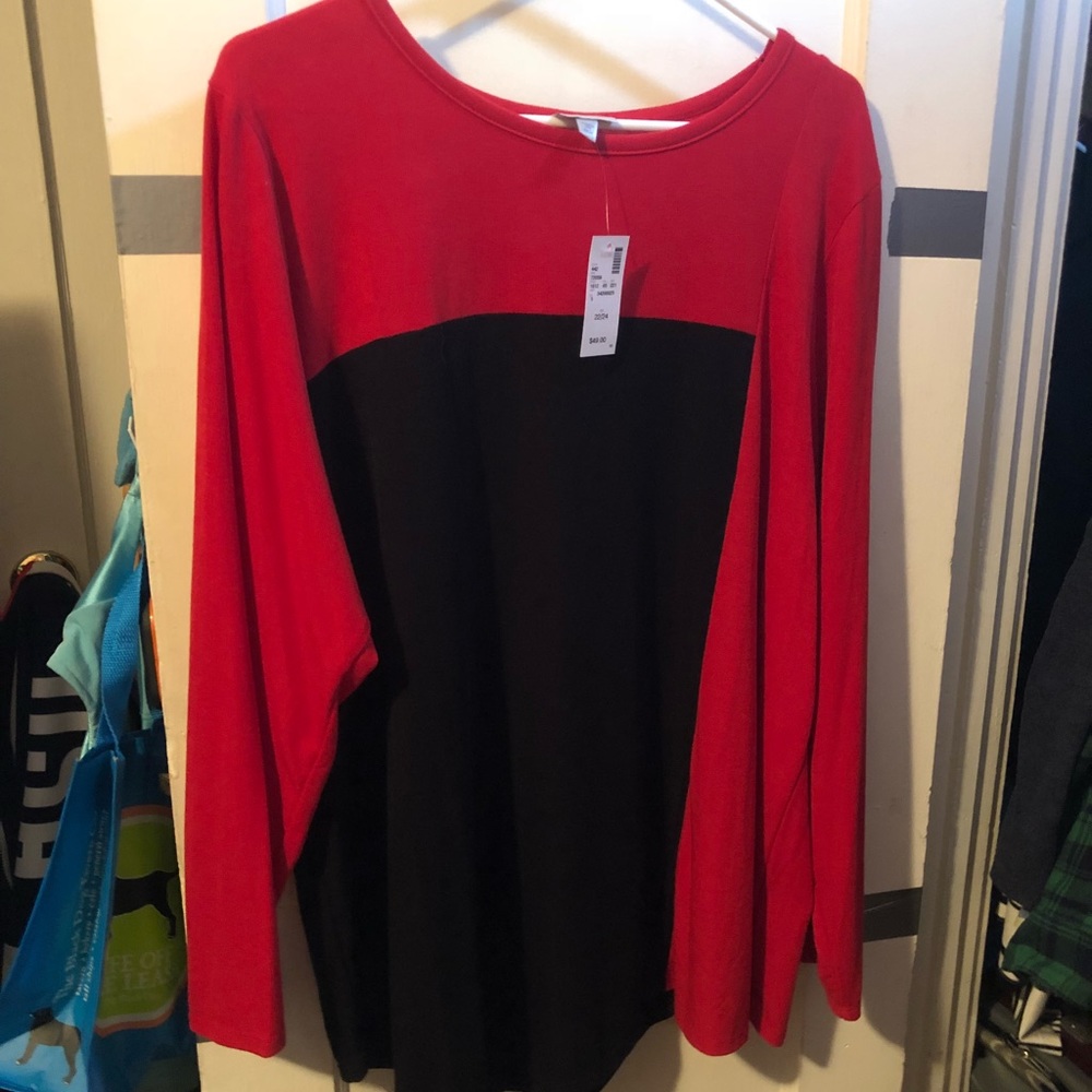 Avenue Colorblock sweater NWT 22/24